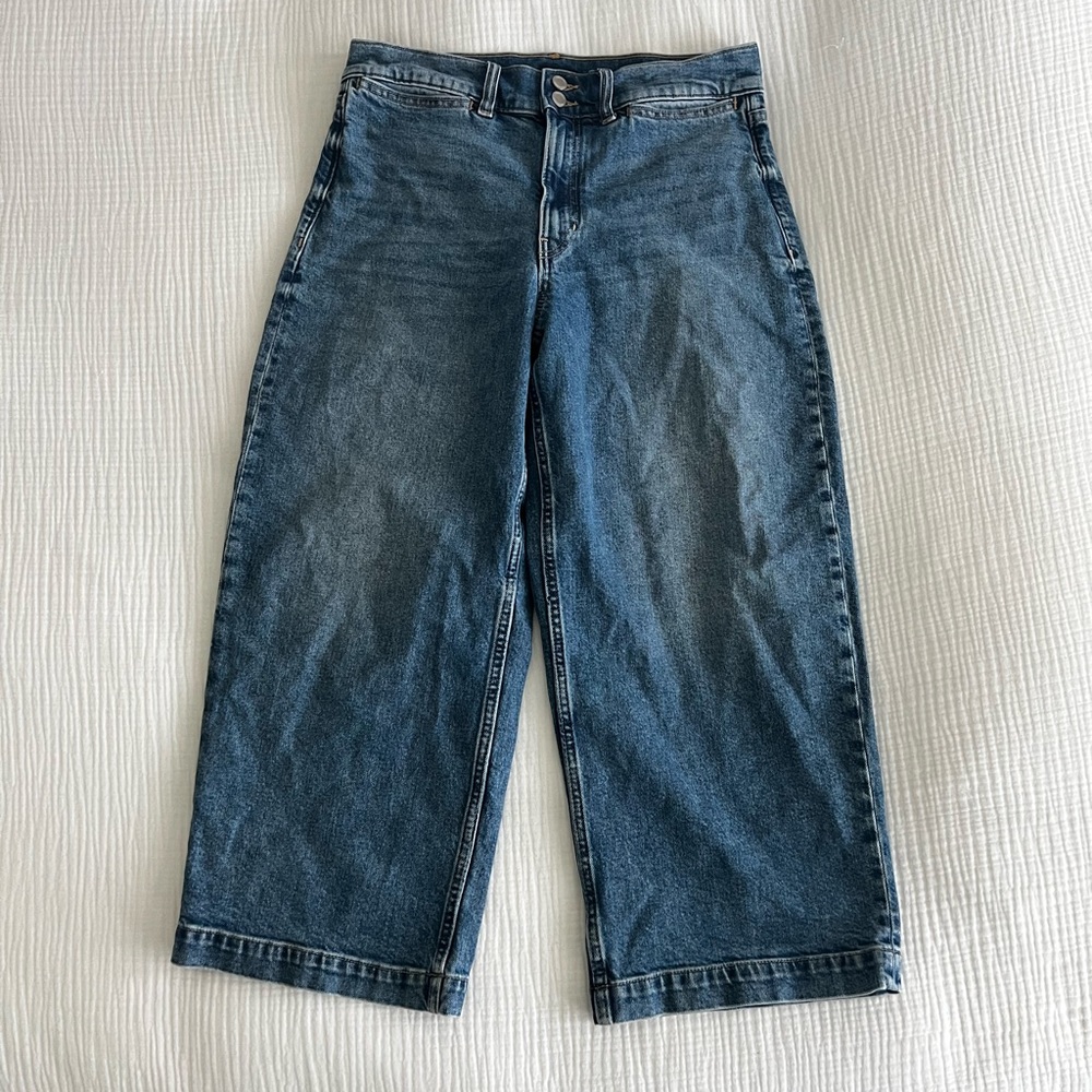 Banana Republic High-Rise Wide Leg Crop Jeans